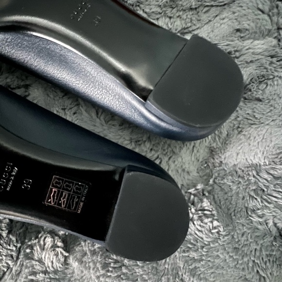 Gucci ballet flats in navy with logo buckle - Picture 7 of 8